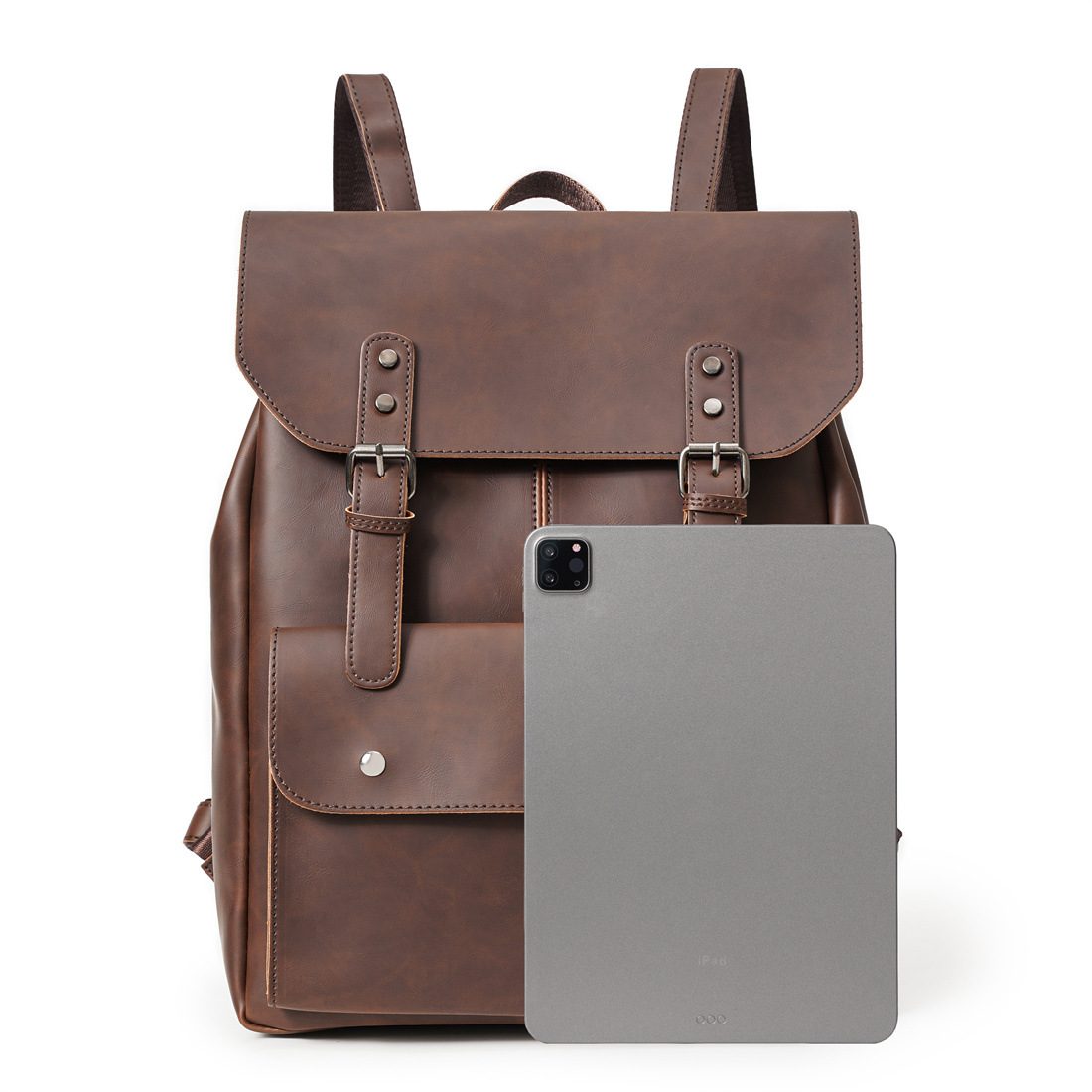 Zaino vintage da uomo in pelle - Leather Work Rucksack Mens recensione e prezzo