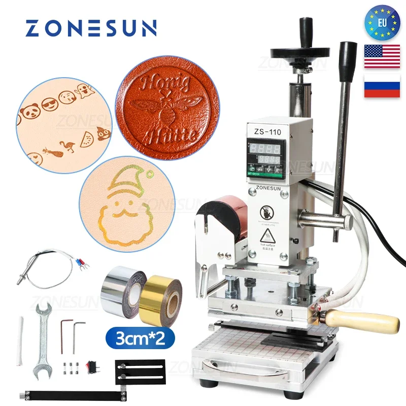 ZONESUN ZS110 Stampa a caldo M - Leatherwork Hand Press recensione e prezzo